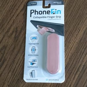 PhoneFin Finger Grip Stand Rose Gold